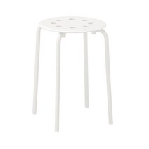이케아 MARIUS 마리우스 스툴 화이트45 cm 301.840.50
