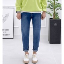 더제이엘 남성 세미와이드 연청 진청바지 빅사이즈까지