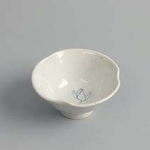 고백자 청화연화문 꽃잎 찻잔 다기잔 50ml, 본상품선택