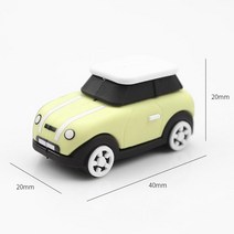 BMW MINI 대시보드 미니어처 미니쿠퍼 전용 악세사리 링버튼 버튼장식, 단일사이즈, MINI 자동차 장식품 레몬옐로우