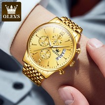 OLEVS 남성 TOP 브랜드 럭셔리 크로노그래프 다기능 비즈니스 패션 손목 시계