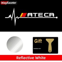 좌석용 반사 비닐 자동차 창 스티커 이비자 큐프라 아로나 Ateca 코르도바 엑세오 레온 미이 타라코 톨레, 04 Ateca_02 2 Pieces