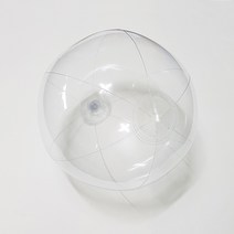 한국모루 탱탱볼 비치볼 물놀이공, 비치볼 꾸미기(투명), 20cm