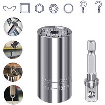 만능 소켓 어댑터 슬리브 헤드 세트 범용 멀티툴 다양 폭스 멀티 만능 소켓 어댑터, 슬리브 + 커넥터