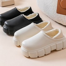 방한슬리퍼 키높이뮬 통굽슈즈 방한화 털슬립온 키높이슬립온 겨울 털신발