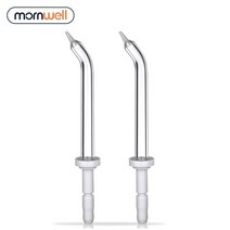 교정기 및 치아 미백을 위한 Mornwell D51 물 Flosser 구강 세척기가있는 2 개의 치주 포켓 팁, Pocket tips