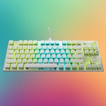 로켓 불칸 TKL 텐키리스 PRO 화이트 한글 광적축 키보드, 단품, 단품