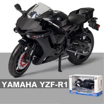 1:12 야마하 YZF-R1 오토바이 합금 모델 다이 캐스트 차량 오토바이 모델 컬렉션 오토바이 완구, 네모난 검은색