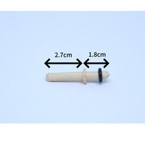 이에스이엔피 러버우드 사각 타공판 스탠드 전용 악세사리 (후크 지름6mm), 1개, 고리 A형(4.5cm)