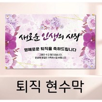 퇴직 현수막 명예 퇴임 퇴사 직장 플랜카드 150x90