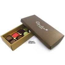 이홈베이킹 발렌타인데이 초콜릿만들기 모음, 1개, 76_초코렛박스-골드(수입지) 접는제품 - 10구