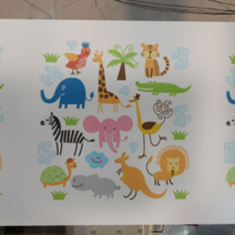 MDG7706 안개시트 칼라_행복한 동물원 _C02_W120xH180cm 안개시트지/유리시트지/창문시트지/유리창시트지