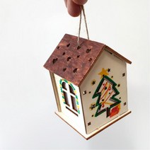 원데이클래스 우드 크리스마스 조명만들기 세트 트리장식 유치원 야외 모임, 교회