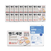 슈퍼픽스멸균방수밴드 / 밴드닷컴(BAND.COM)(염화벤잘코늄반창고), 밴드세븐혼합 22매입x15개  + 헬씨아쿠아프리컷 1매