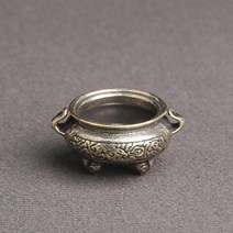 플랫버너 레트로 향 버너 이원 삼각대 황동 홀더 커버 포함