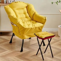 원룸쇼파 1인용 미니쇼파 일인쇼파 패브릭 소파 의자 가정용 거실, 6_옐로우 친화적