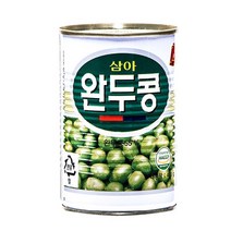 봄 업소용완두콩캔 완두콩통조림 완두콩캔(삼아 400g)X24 식당용완두콩캔, 삼아 완두콩 400g, 해당상품을선택하세요