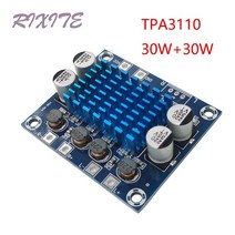 음성 인식 모듈 제어 tpa3110 xh a232 30w + 30w 2.0 채널 디지털 스테레오 오디오 전력 증폭기 보드 사운드 증폭기 dc 8 26v 3a c6 001