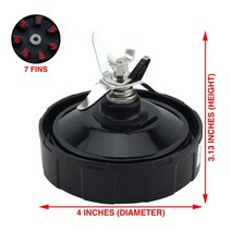 Nutri Ninja Auto IQ용 믹서기 교체 부품 To-Go 뚜껑 2 24Oz 컵 7 핀 추출기 블레이드