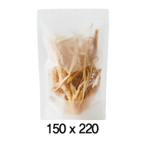 팩플러스 미소스탠드(지퍼형) 150x220 100매 / 투명창지퍼백 / 지퍼스탠딩 / 포장스탠드