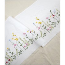 혜인천 바란스 패치원단 광목자수원단 들꽃 사이즈 2종, 2번 (폭 72cm), 광목색