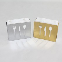 스테인레스 냅킨꽂이 홀더 휴지꽂이, 단면_골드