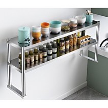 멀티 스텐 선반 조미료 오픈 상부장 작업대 업소 랙, 120x30xH60 2단, 1개