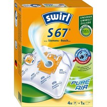 스월 Swirl S67 지멘스 보쉬 유럽 진공 청소기용 더스트 백 3박스 (12pcs)