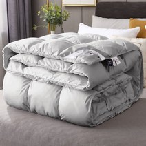 리얼 구스이불 솜털 90% 거위털 이불 여름 겨울 이불커버 힐튼 호텔 베게, 200x230cm봄가을이불(약4근)