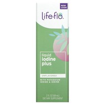 Life-flo 라이프플로 리퀴드 아이오딘 플러스 액상 요오드 무향 2 fl oz 59ml, 1개