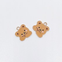 부끄베어키링 메탈키링 부자재 금속키링 만들기 키링제작 비즈공예 에어팟키링 곰돌이키링