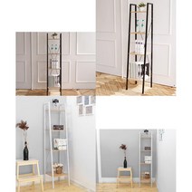 북유럽풍 DIY 회의실 수납 철제 선반 철제선반장 철재조립식장식장, 우드중형선반 블랙