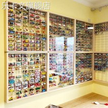 각도조절책상 높이 조절 좌식 책상 목제 조립 불요 자동차 보관함 토메카 합금 핫 휠 tomy 장난감 자동차 모델 디스플레이 스탠드, [10] 후면 패널과 도어가 있는 164 자동차 모델