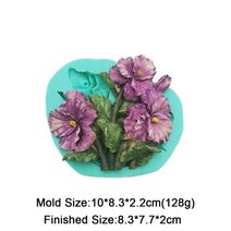 밀랍왁스 천연밀랍왁스 야화 꽃모양 실리콘 퐁당 몰드 해바라기 장미 카네이션 케이크 장식 도구 디저트 베, 08 F1086HD