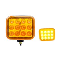 지노기업/SW-S1 작업등/라이트/LED/12V/24V/12구/12발/백색/황색/안개등/사각/국산/국내생산/소리/후방등/겸용, SW-S1(황색)