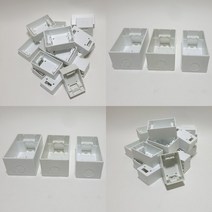 PVC 1개용 노출 콘센트 박스, 54×70×120(mm)