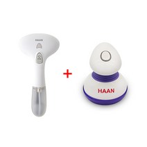 한경희 핸디 미니 스팀다리미+보풀제거기 HI-400WT+JDK-H0727, 스팀다리미_화이트+포풀제거기_퍼플