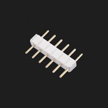 6핀 RGBWW LED용 양쪽 숫놈 6핀 1개(5V LED바 연결용) RGB바 RGB멀티연장선 면발광 RGBLED바 RGB멀티전선, 1개