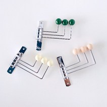 바이에스컴퍼니 빈티지 우드볼 코트랙 회전형 벽행거 옷걸이 소품걸이, 그린