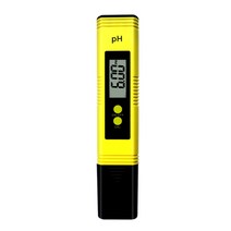 디지털 pH 미터 고정밀 포켓 수질 테스터 정확한 테스트, 노란색