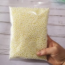 도매 파스텔 스티로폼 공 DIY 공예품용 미니 폼 구슬 장식 크리스마스 트리 15g 4-6mm, as the picture, 08 4-6mm Yellow 15g_01 4-6mm