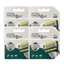 도루코 PACE XL II 6중날 면도날, 4개입, 4개