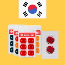 화재예방 자동소화패치 콘센트 붙이는소화기 멀티탭 화재방지 스티커, 레드, 6개