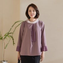 엄마옷 마담4060 페미닌타이블라우스-RBL301039-