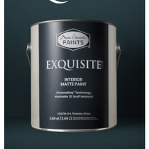 웜 화이트 고강도 오염 및 스크레치 방지 수성 친환경 무광페인트 던에드워드페인트 익스퀴짓 약 4리터