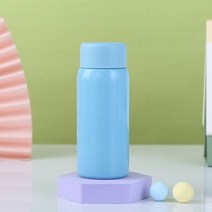 150ml 미니 커피 보온병 플라스크 물병 휴대용 스테인레스 스틸 소용량 절연 진공 플라스크 여행 보온병, 하늘색