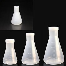 플라스틱 삼각 플라스크 100ml 250ml 500ml 미니 과학실험 재료, 3 PP삼각플라스크 250ml(뚜껑O)흰색