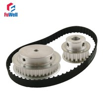 모터풀리 xl 감소 타이밍 벨트 세트 20t 40t 1 22 1 비율 기어 키트 샤프트 중심 거리 80mm 124xl 톱니 벨트, 없음