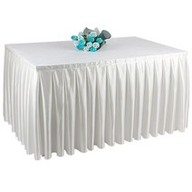 호텔 뷔페 테이블주름스커트 아이보리색 전시 행사장, 본상품선택, 본상품선택, 본상품선택