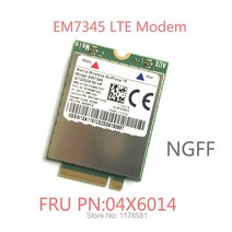 와이파이동글이 EM7345 FRU 04X6014 thinkpad T440 W540 T440P T440s X240 X250 용 신규 GOBI5000 4G 모듈 NGFF wwan 카드